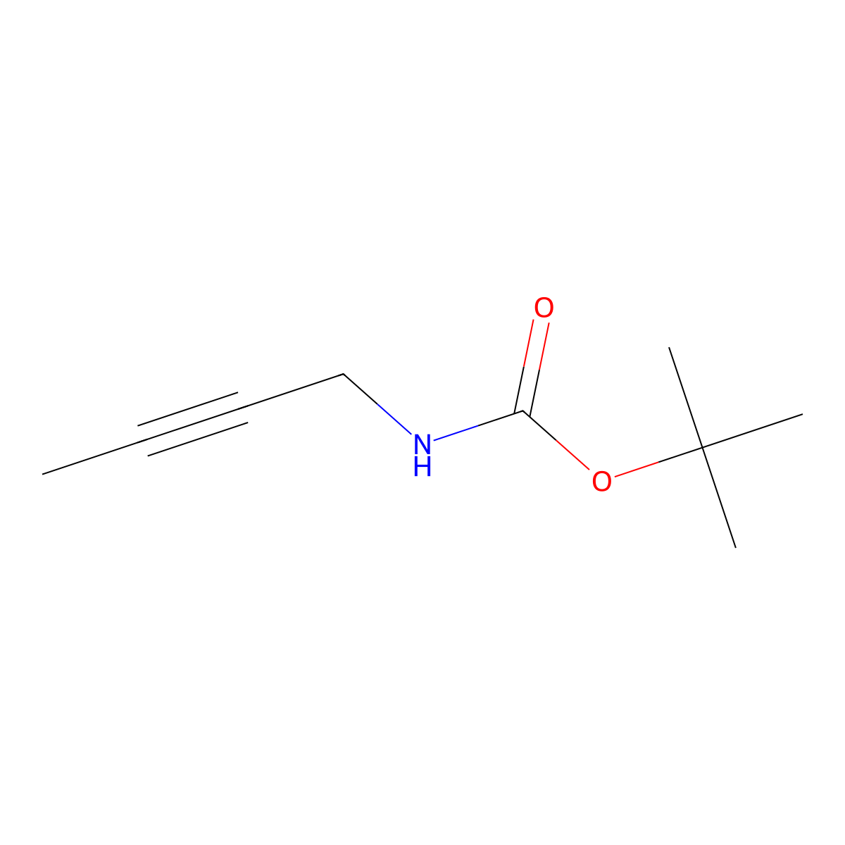 tert-Butyl but-2-yn-1-ylcarbamate molecular structure, CAS 156731-36-1