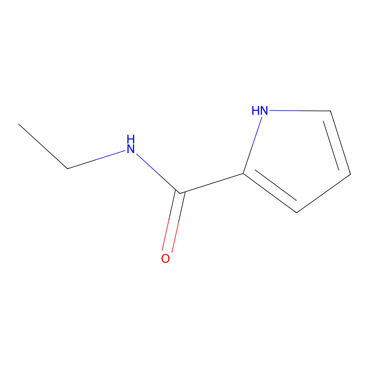 N-Ethyl-1H-pyrrole-2-carboxamide molecular structure, CAS 156741-80-9