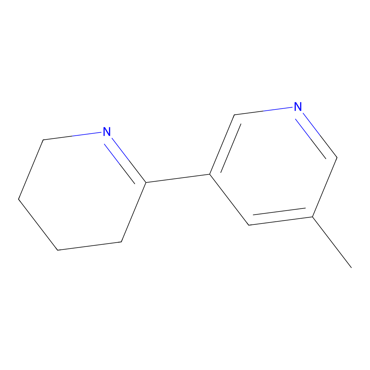 5'-Methyl-3,4,5,6-tetrahydro-2,3'-bipyridine molecular structure, CAS 156743-56-5