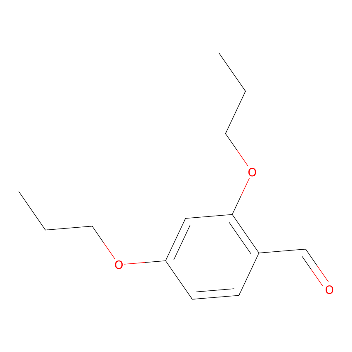 2,4-Dipropoxy-benzaldehyde molecular structure, CAS 156744-09-1