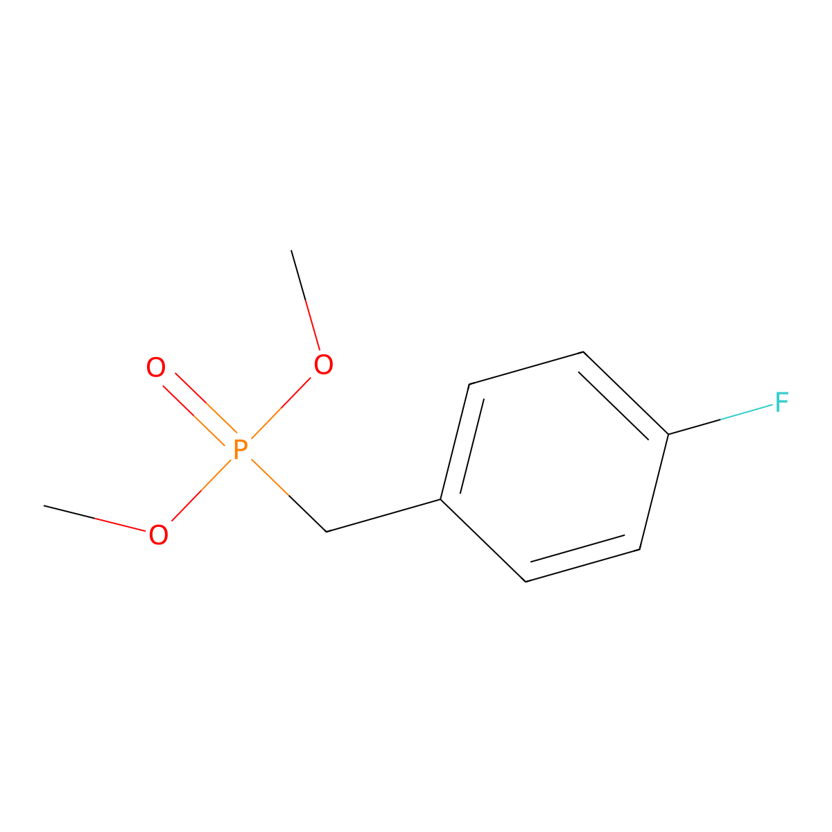 Dimethyl (4-fluorobenzyl)phosphonate molecular structure, CAS 156745-59-4