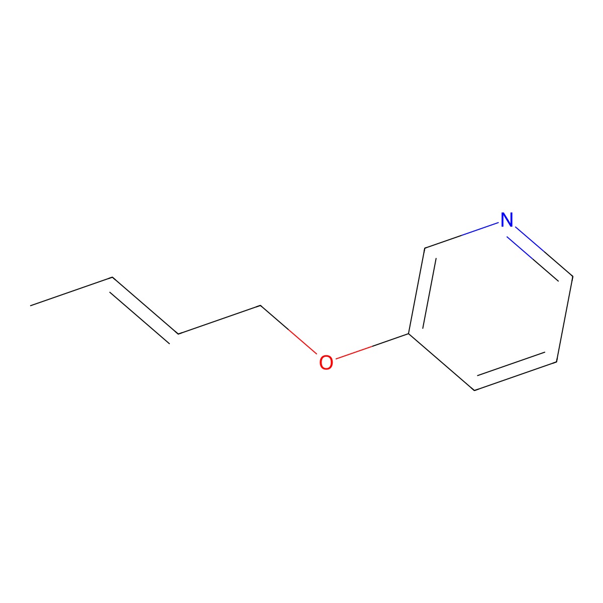 3-(But-2-en-1-yloxy)pyridine molecular structure, CAS 1567522-13-7