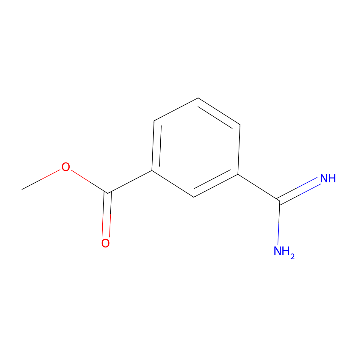 Methyl 3-carbamimidoylbenzoate molecular structure, CAS 15676-11-6