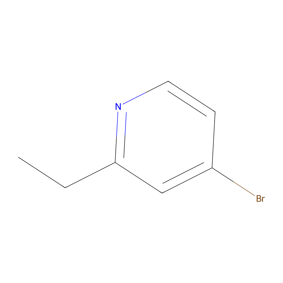 4-Bromo-2-ethylpyridine molecular structure, CAS 156761-88-5