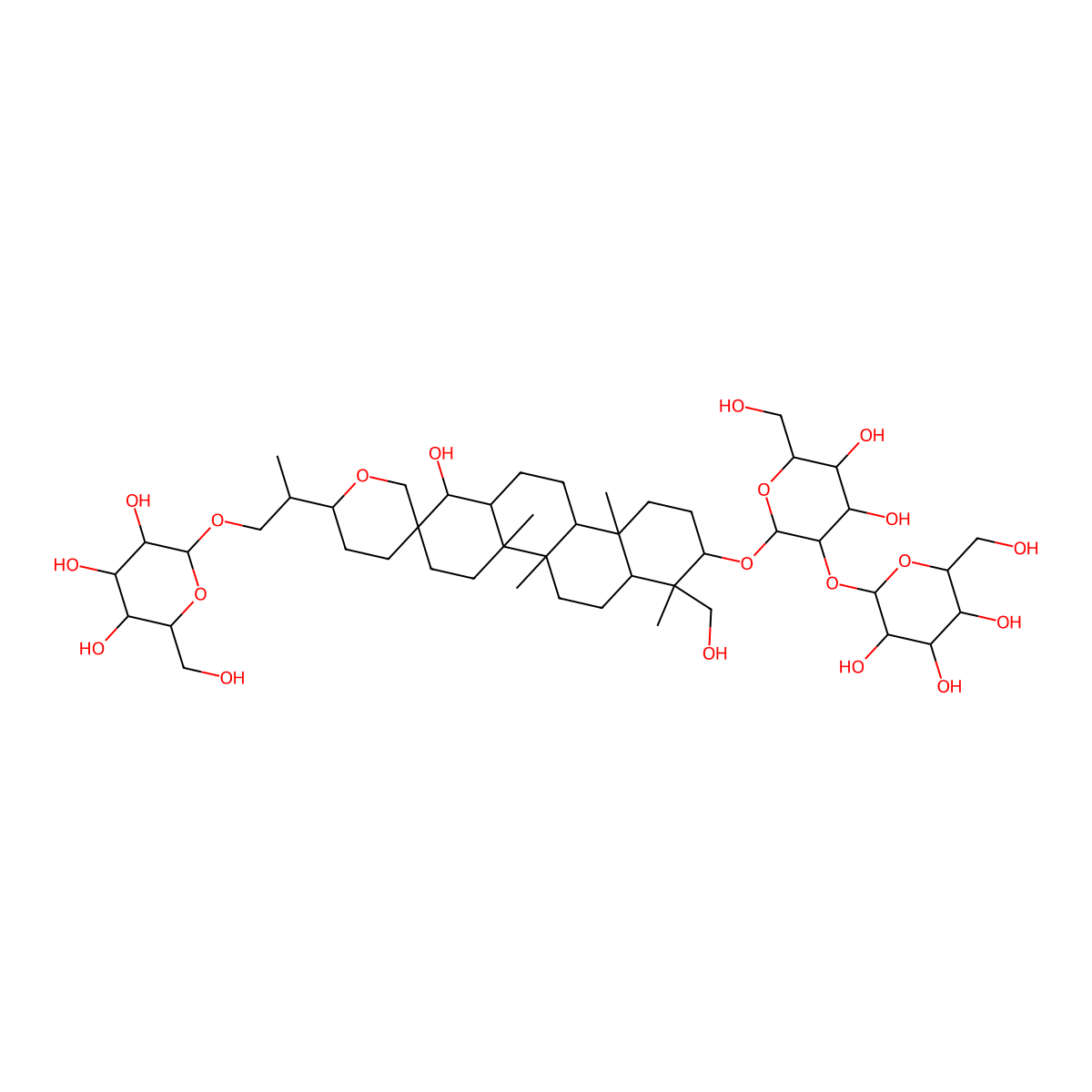 Hosenkoside B molecular structure, CAS 156764-82-8