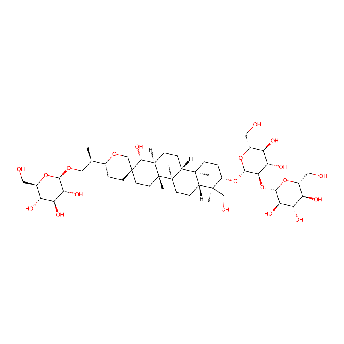 Hosenkoside B molecular structure, CAS 156764-82-8