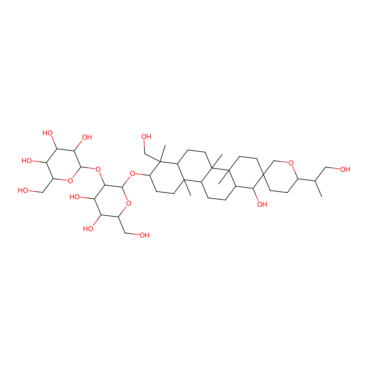 Hosenkoside E molecular structure, CAS 156764-84-0