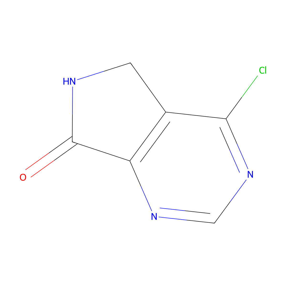 4-Chloro-5H-pyrrolo[3,4-D]pyrimidin-7(6H)-one molecular structure, CAS 1567679-98-4