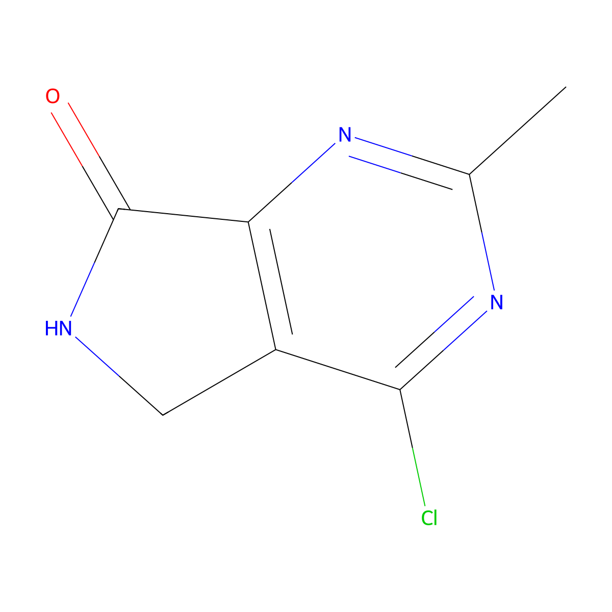 4-Chloro-2-methyl-5H-pyrrolo[3,4-D]pyrimidin-7(6H)-one molecular structure, CAS 1567680-03-8