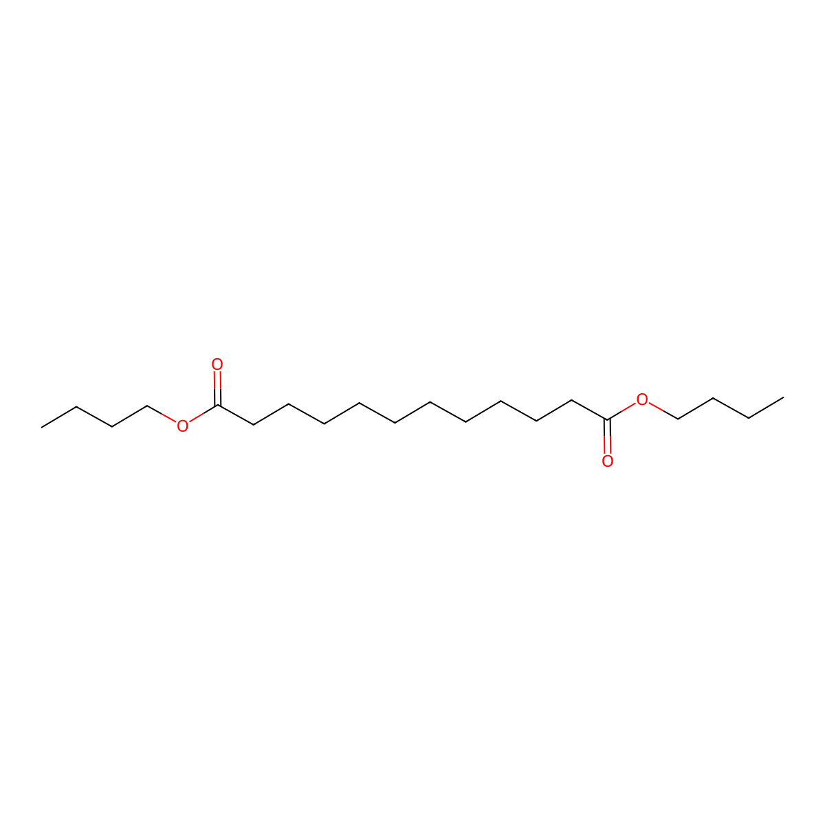 Dibutyl dodecanedioate molecular structure, CAS 15677-90-4