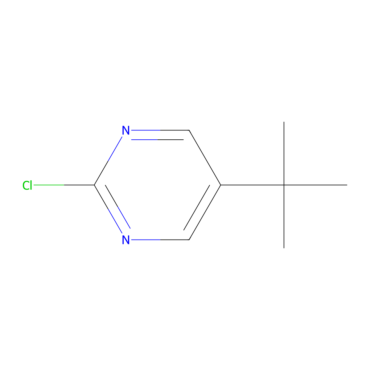 5-(Tert-butyl)-2-chloropyrimidine molecular structure, CAS 156777-81-0