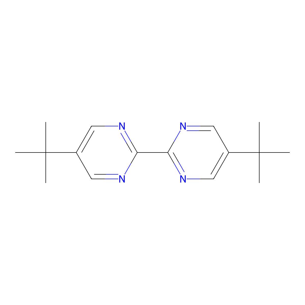 5,5'-Di(tert-Butyl)-2,2'-bipyrimidine molecular structure, CAS 156777-94-5