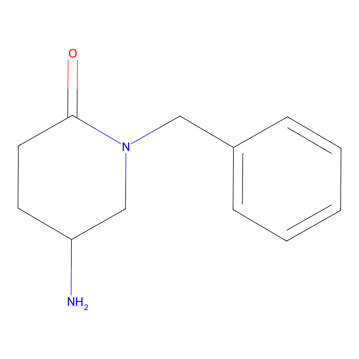 5-Amino-1-benzylpiperidin-2-one molecular structure, CAS 156779-12-3