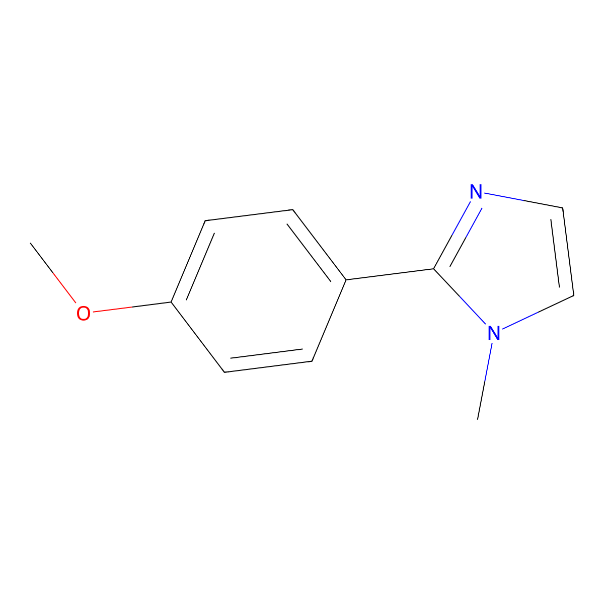 2-(4-Methoxyphenyl)-1-methyl-1H-imidazole molecular structure, CAS 156780-53-9