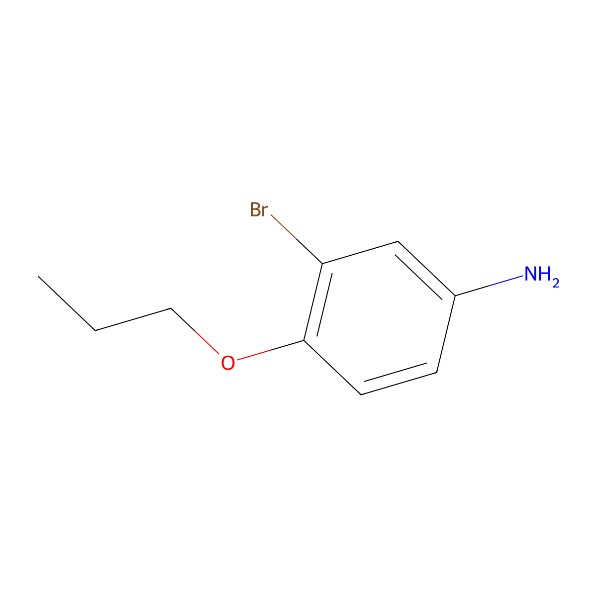 3-Bromo-4-propoxyaniline molecular structure, CAS 156783-06-1