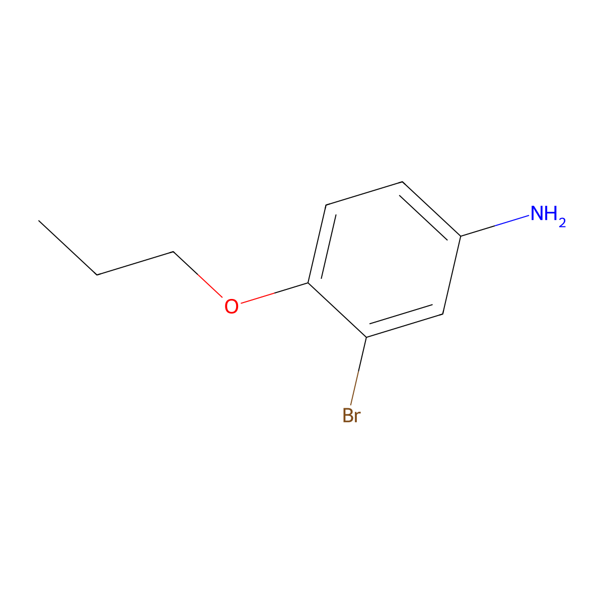 3-Bromo-4-propoxyaniline molecular structure, CAS 156783-06-1