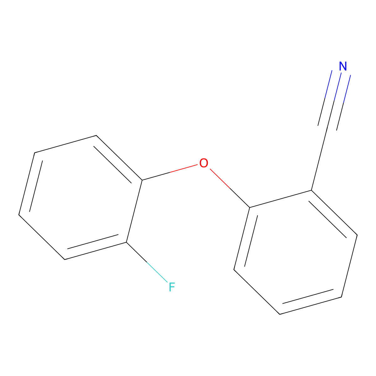 2-(2-Fluorophenoxy)benzonitrile molecular structure, CAS 156783-71-0