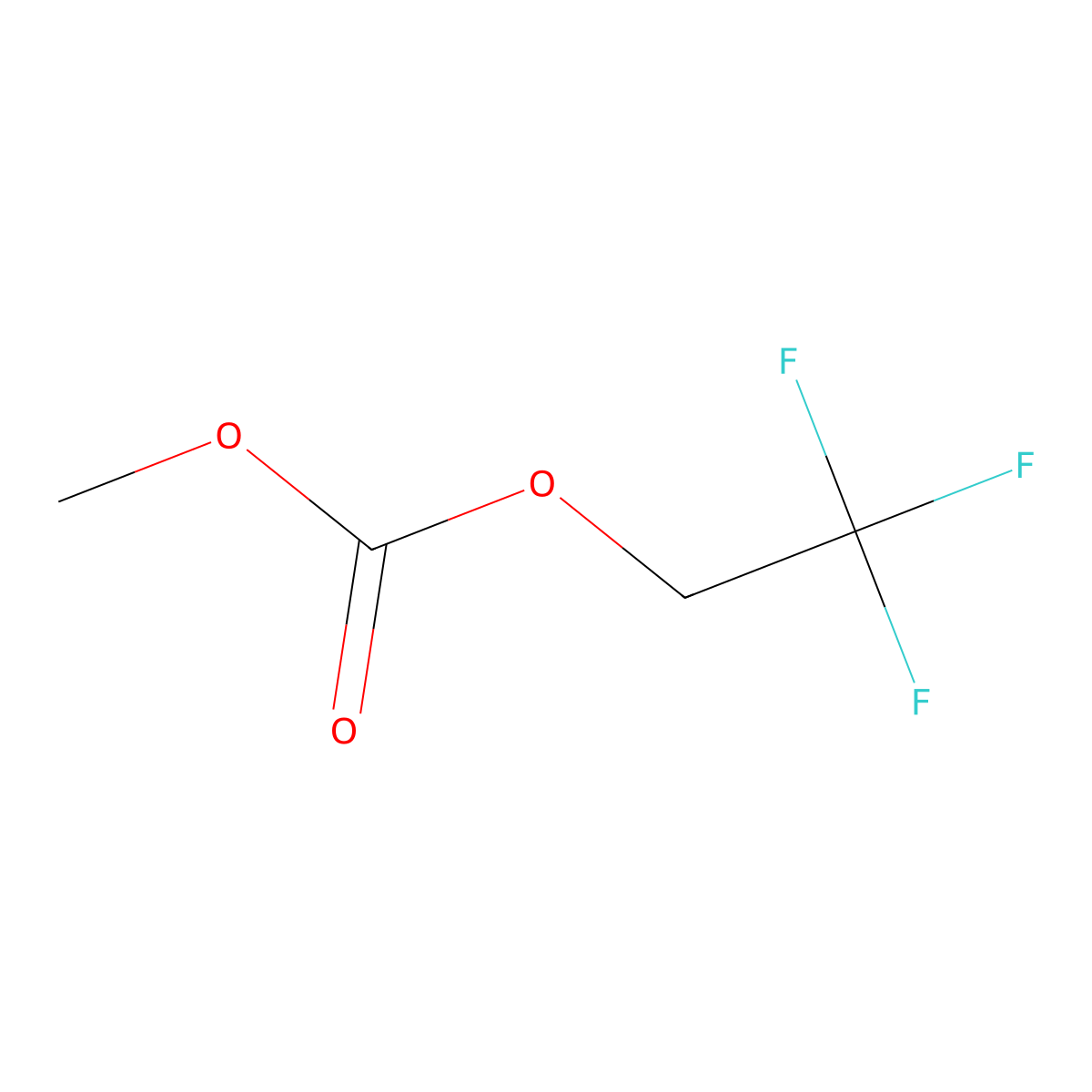 Methyl 2,2,2-trifluoroethyl carbonate molecular structure, CAS 156783-95-8