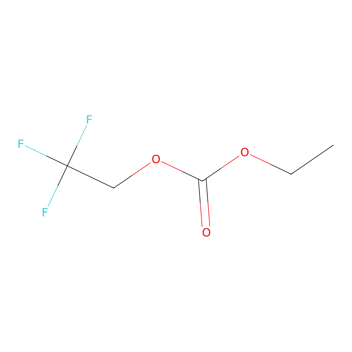 Ethyl 2,2,2-trifluoroethyl carbonate molecular structure, CAS 156783-96-9
