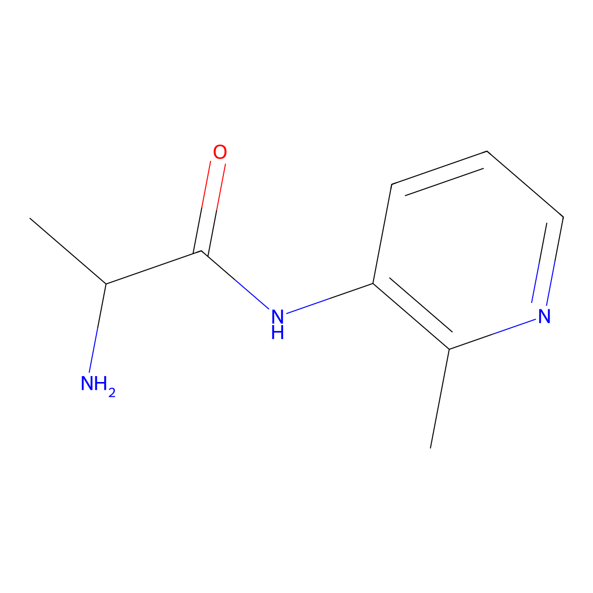 (2S)-2-amino-N-(2-methylpyridin-3-yl)propanamide molecular structure, CAS 1567862-81-0