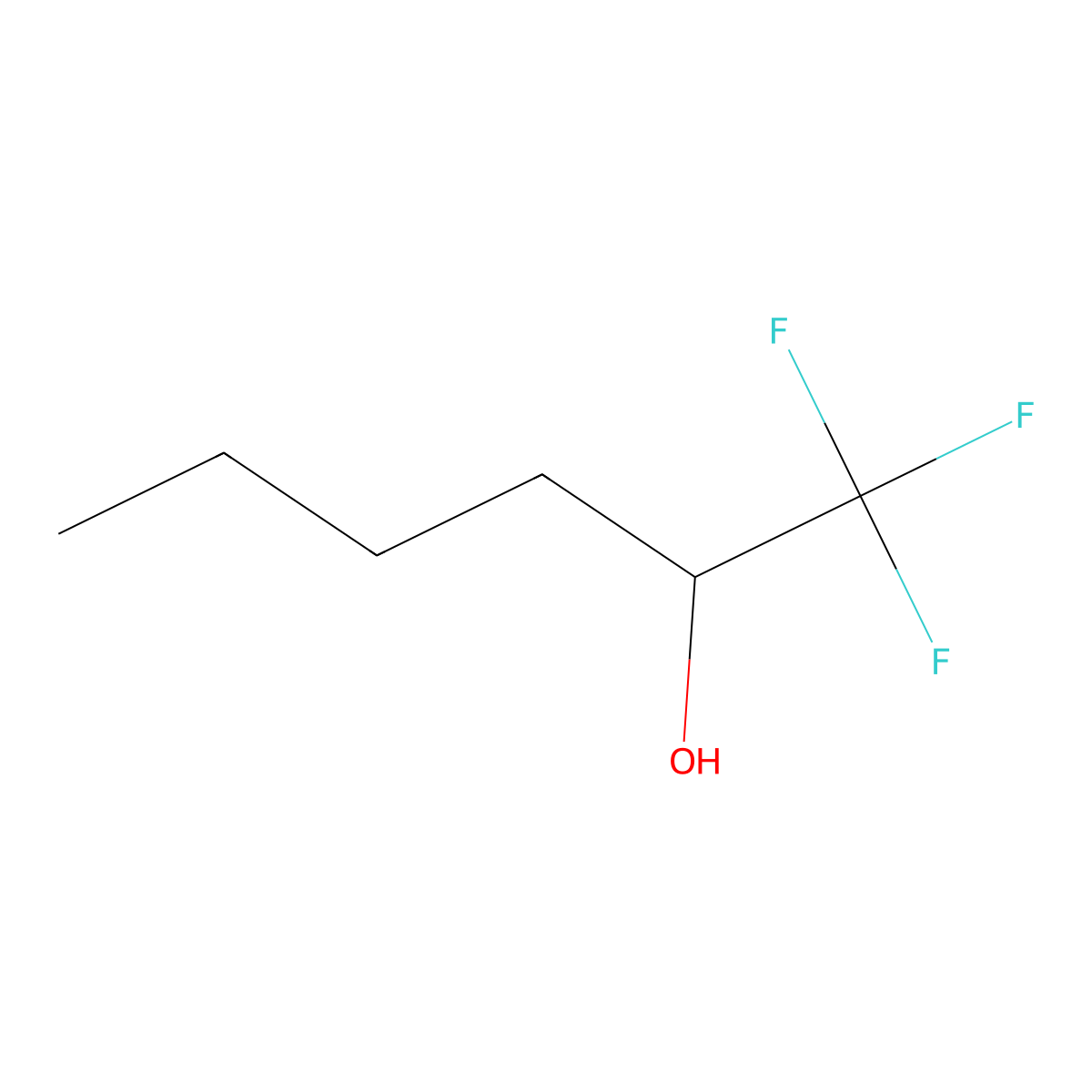 (2S)-1,1,1-trifluorohexan-2-ol molecular structure, CAS 1567870-66-9
