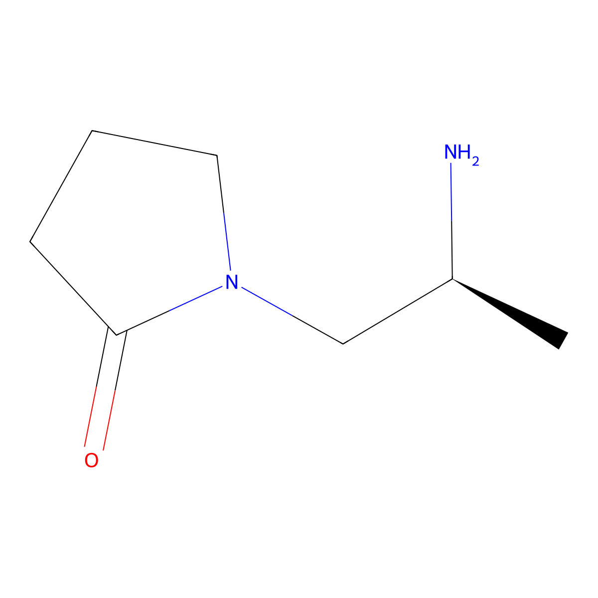 (S)-1-(2-Aminopropyl)pyrrolidin-2-one molecular structure, CAS 1567888-22-5