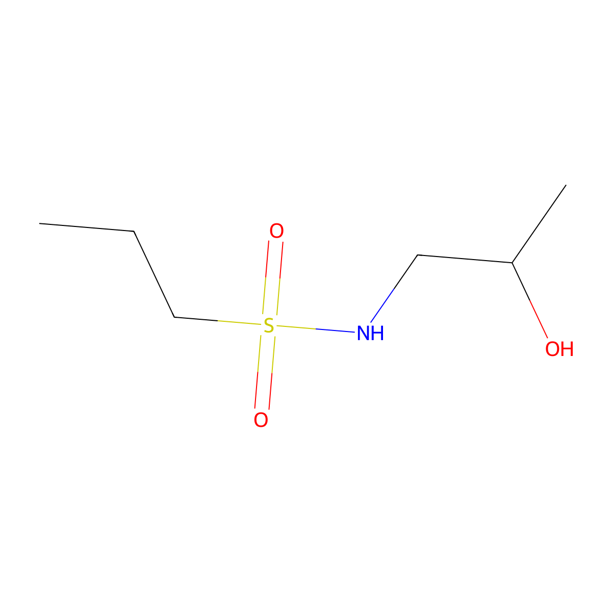 N-[(2S)-2-hydroxypropyl]propane-1-sulfonamide molecular structure, CAS 1567896-59-6