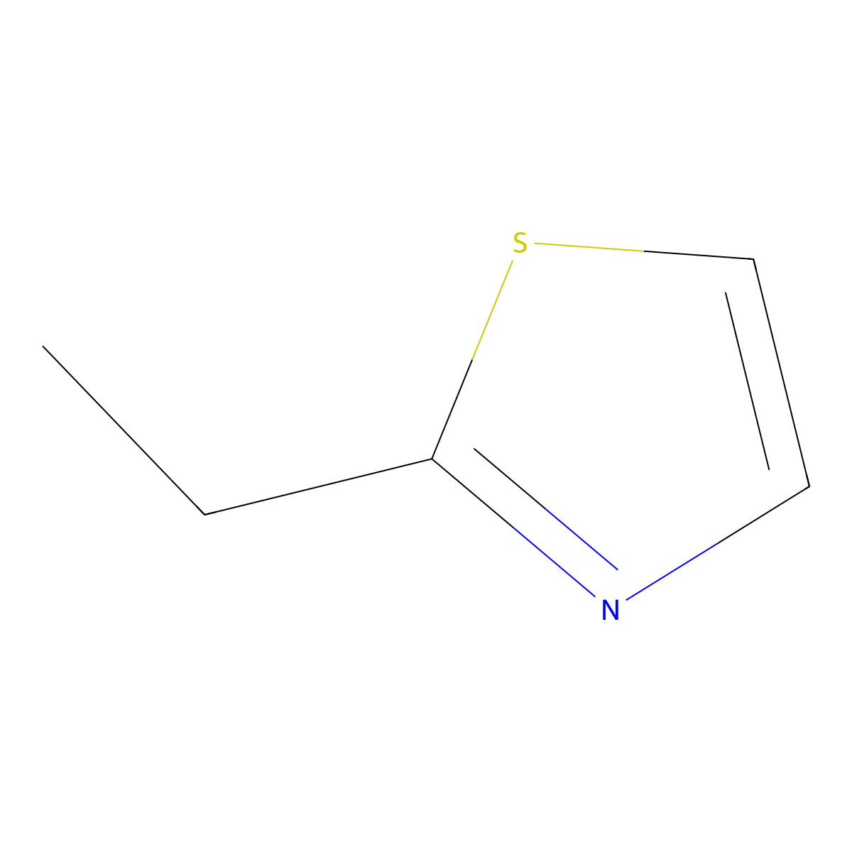 2-Ethylthiazole molecular structure, CAS 15679-09-1