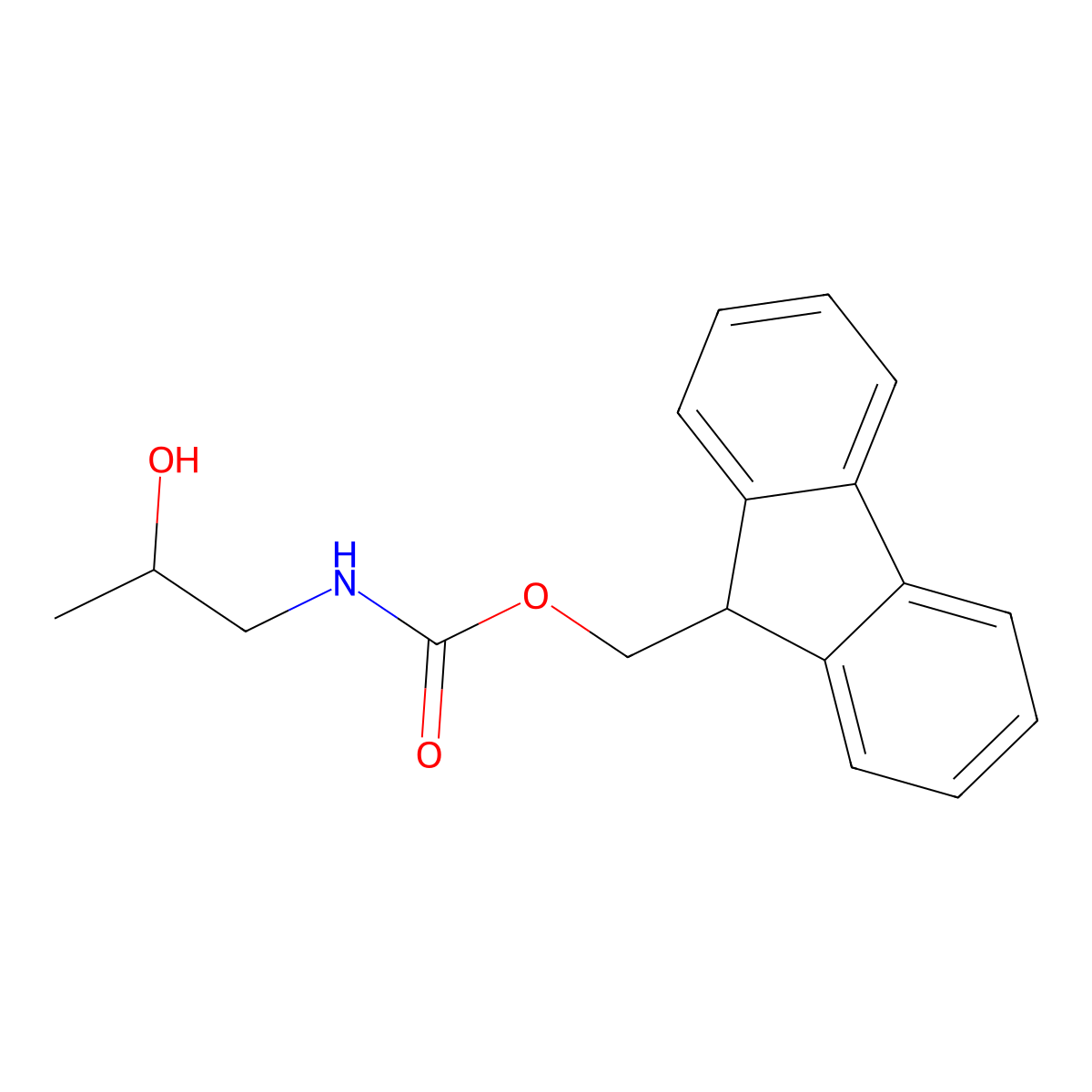 (9H-fluoren-9-yl)methyl N-[(2S)-2-hydroxypropyl]carbamate molecular structure, CAS 1567902-92-4