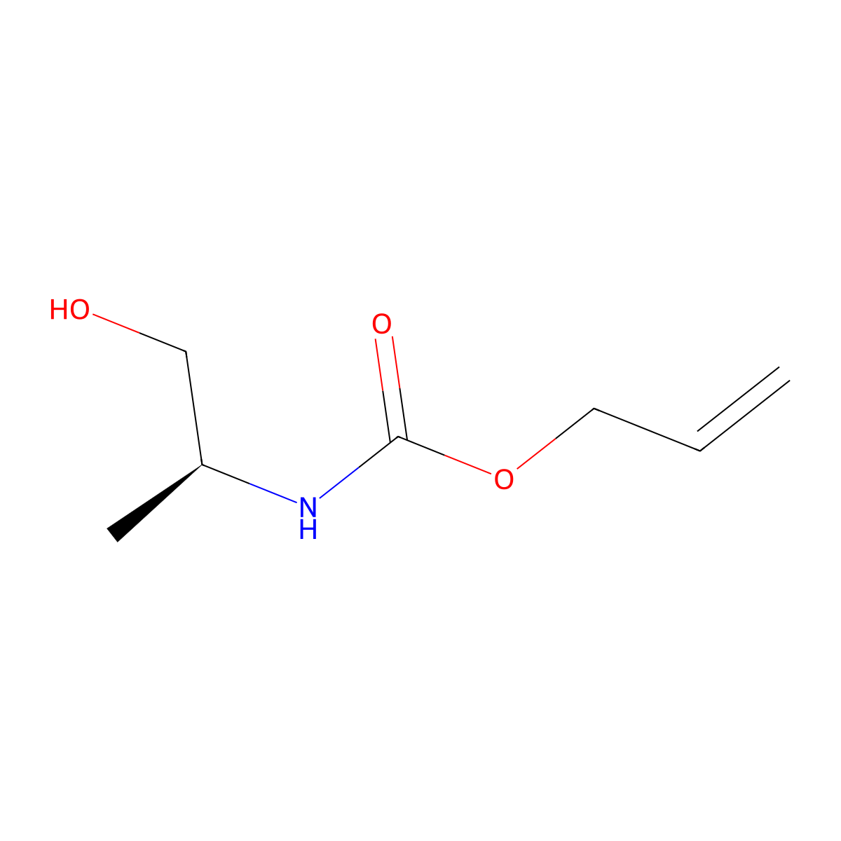 S-(2-Hydroxy-1-methyl-ethyl)-carbamic acid allyl ester molecular structure, CAS 1567958-79-5