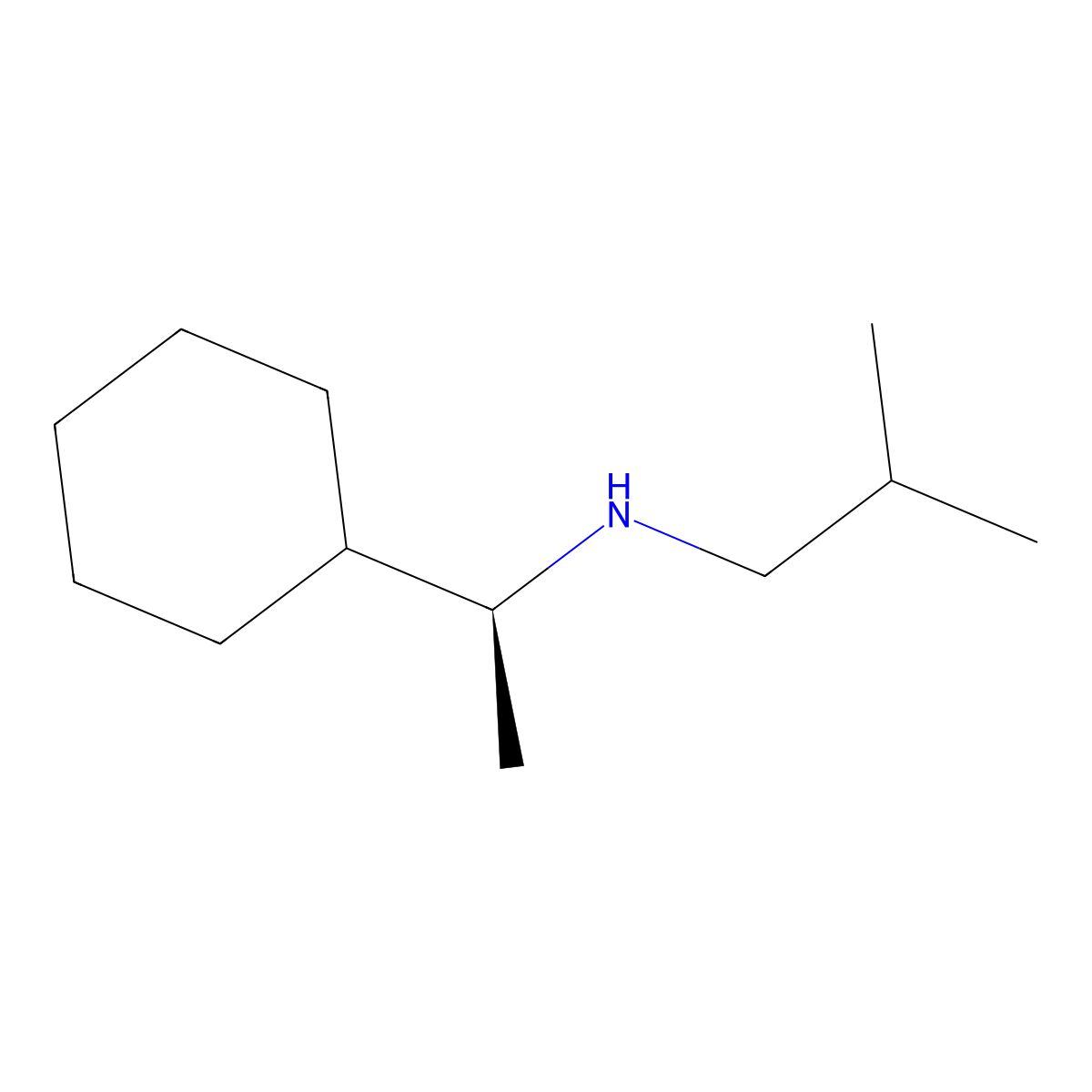(S)-N-(1-Cyclohexylethyl)-2-methylpropan-1-amine molecular structure, CAS 1567972-56-8