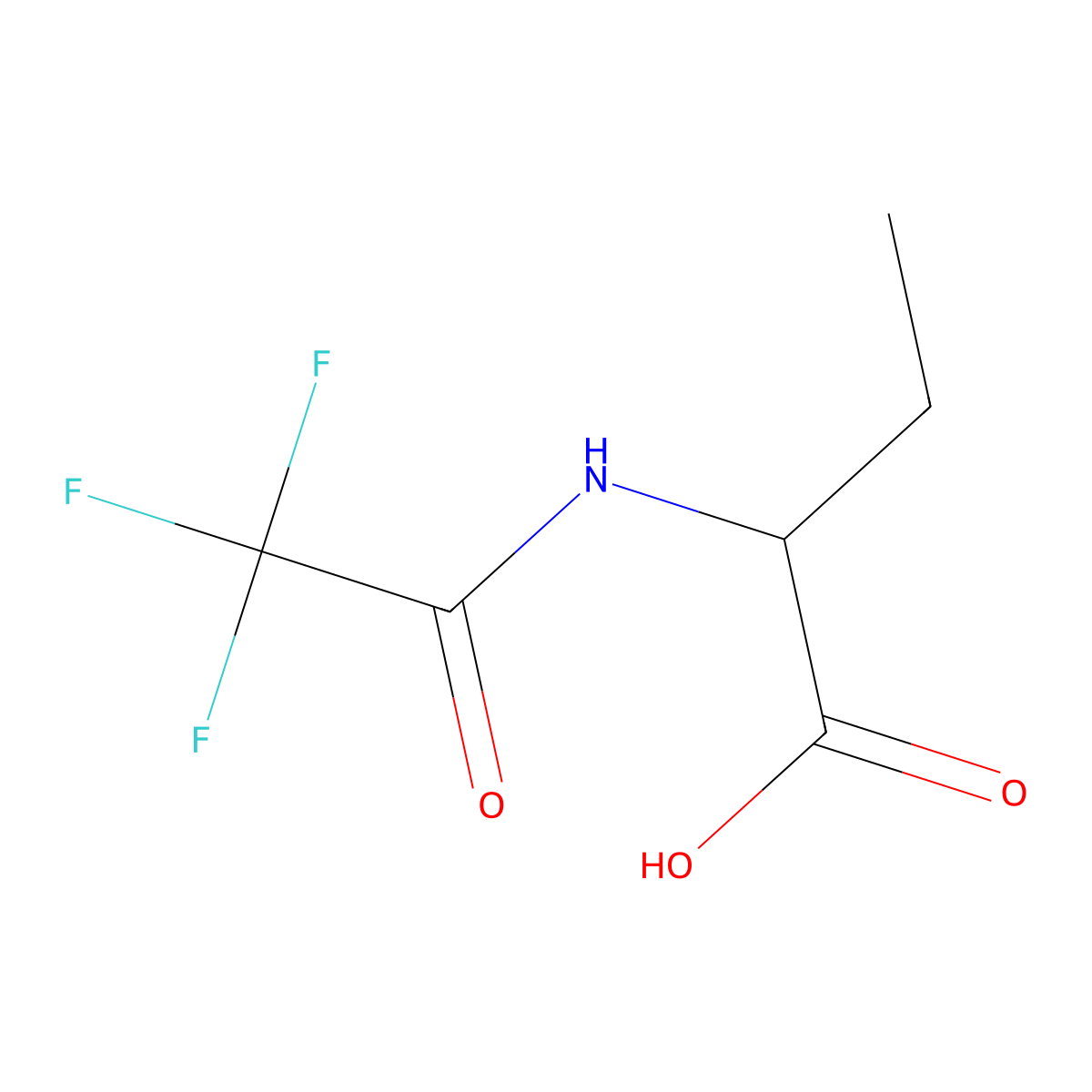 (2R)-2-(trifluoroacetamido)butanoic acid molecular structure, CAS 1567973-07-2