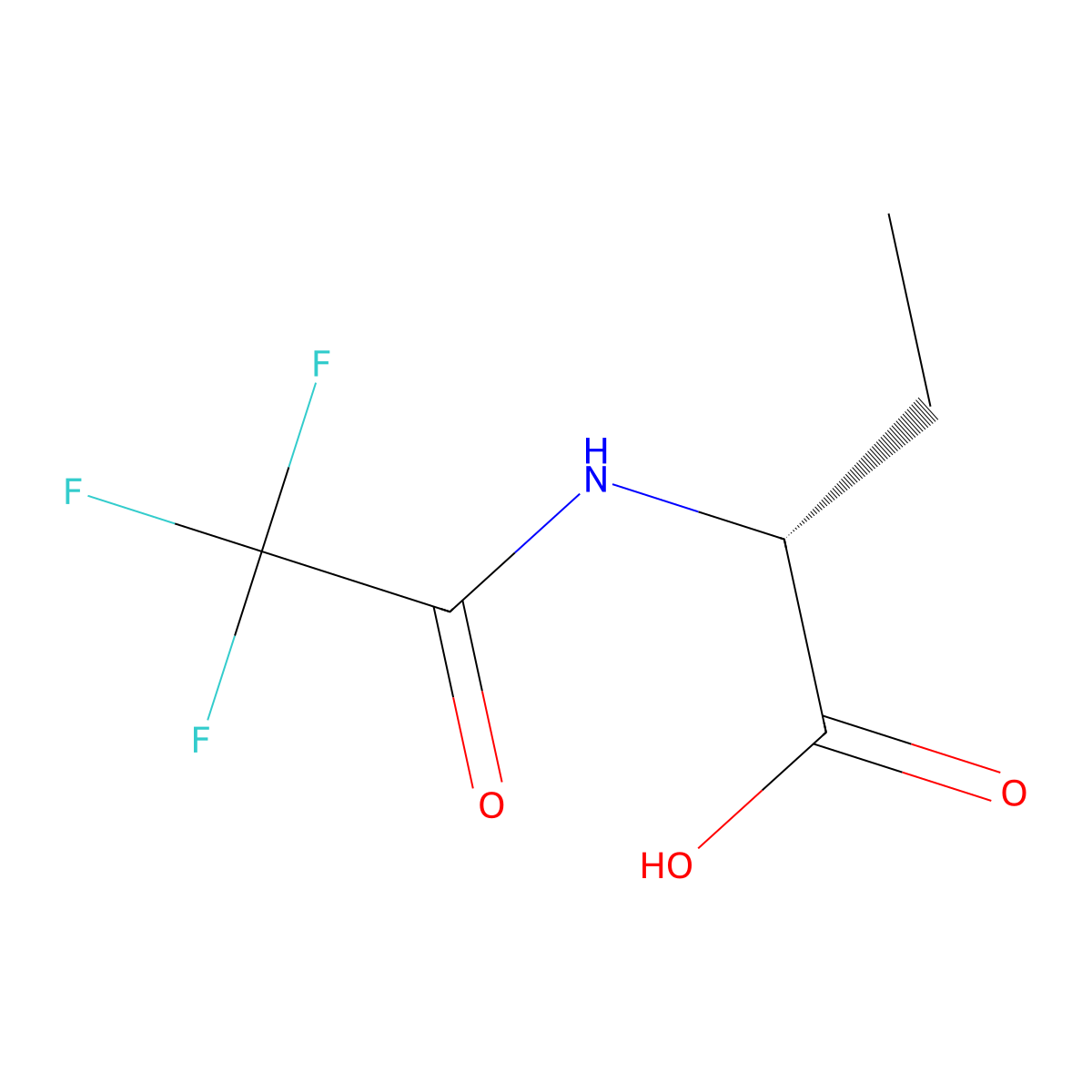 (2R)-2-(trifluoroacetamido)butanoic acid molecular structure, CAS 1567973-07-2