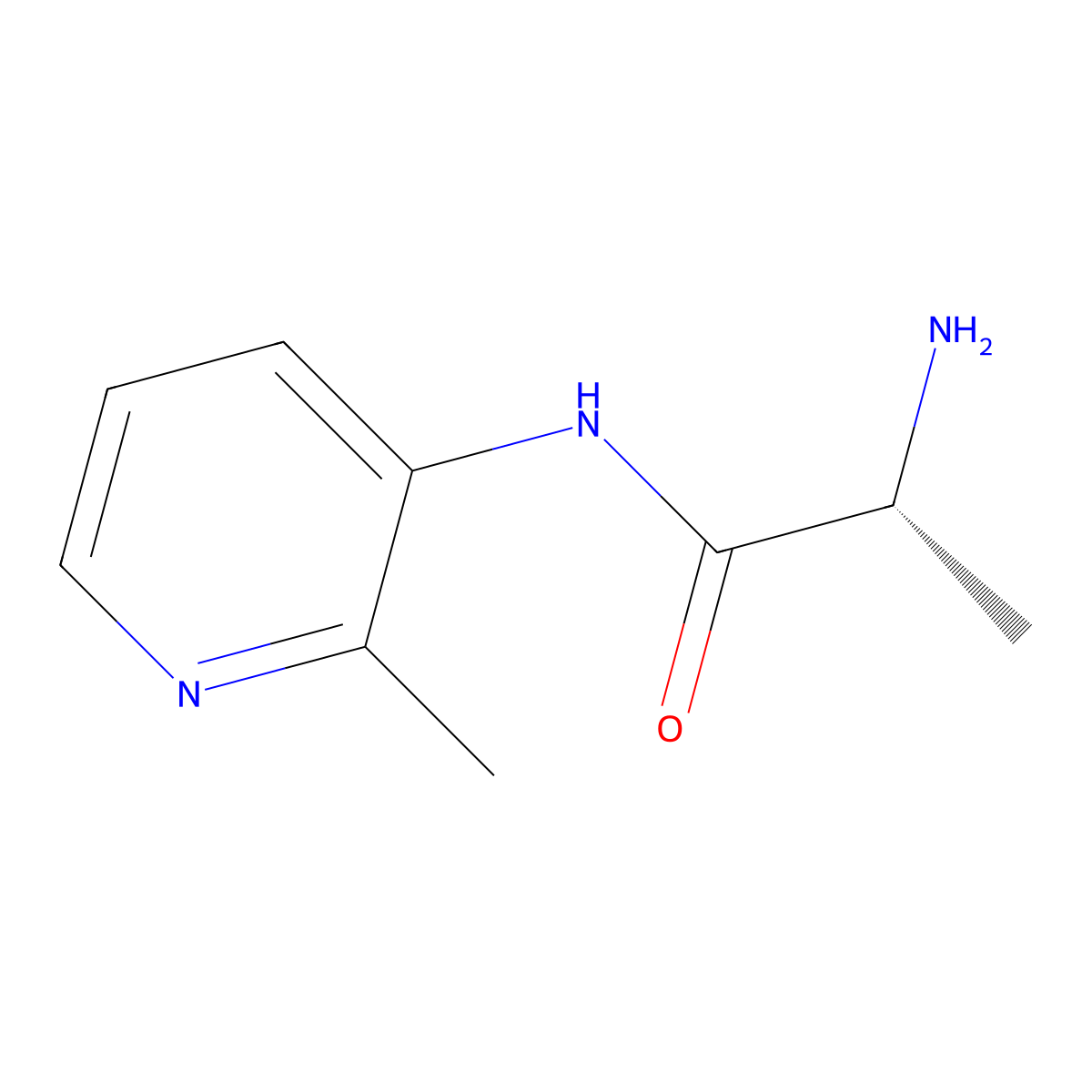 (R)-2-Amino-N-(2-methylpyridin-3-yl)propanamide molecular structure, CAS 1567986-84-8