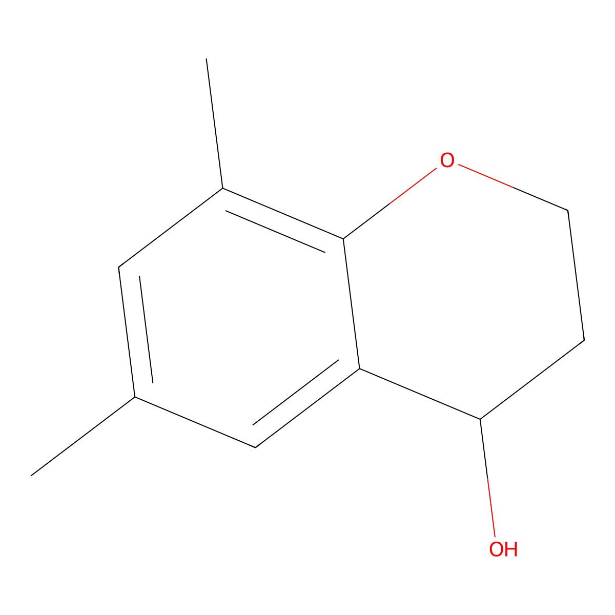(4S)-6,8-dimethyl-3,4-dihydro-2H-1-benzopyran-4-ol molecular structure, CAS 1567986-85-9