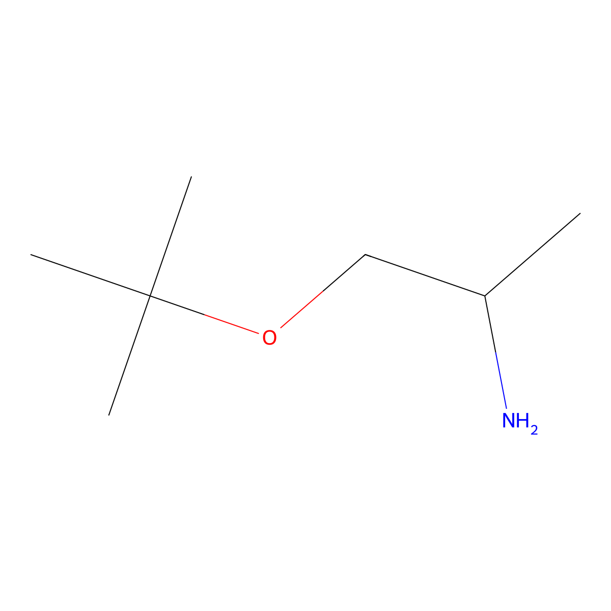 (2R)-1-(tert-butoxy)propan-2-amine molecular structure, CAS 1567989-21-2