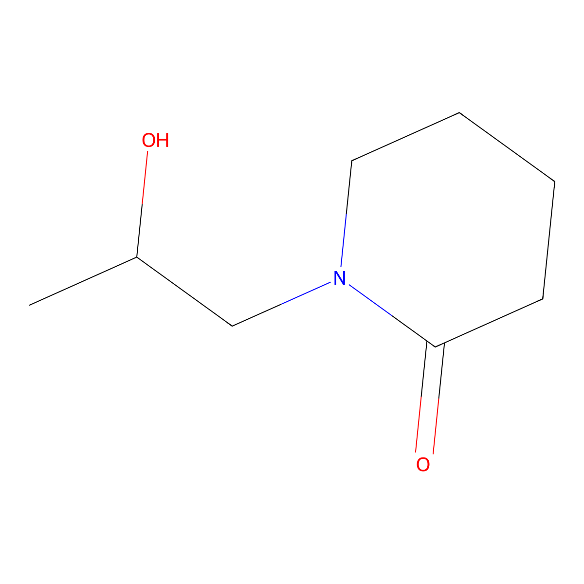 1-[(2S)-2-hydroxypropyl]piperidin-2-one molecular structure, CAS 1567996-35-3