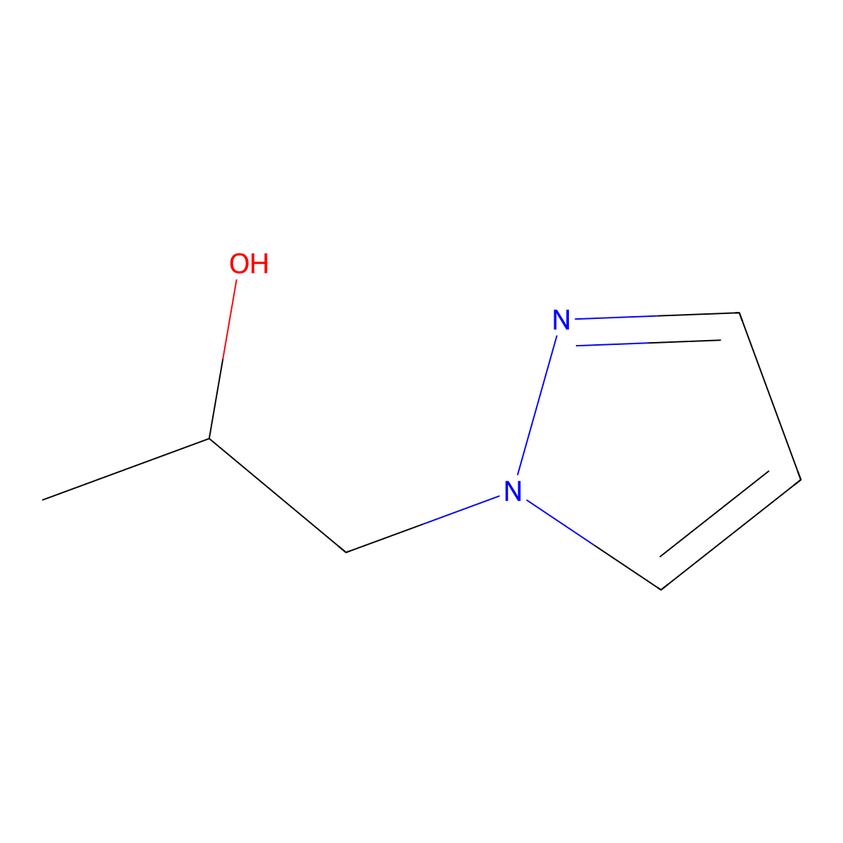 (2R)-1-(1H-pyrazol-1-yl)propan-2-ol molecular structure, CAS 1567996-37-5