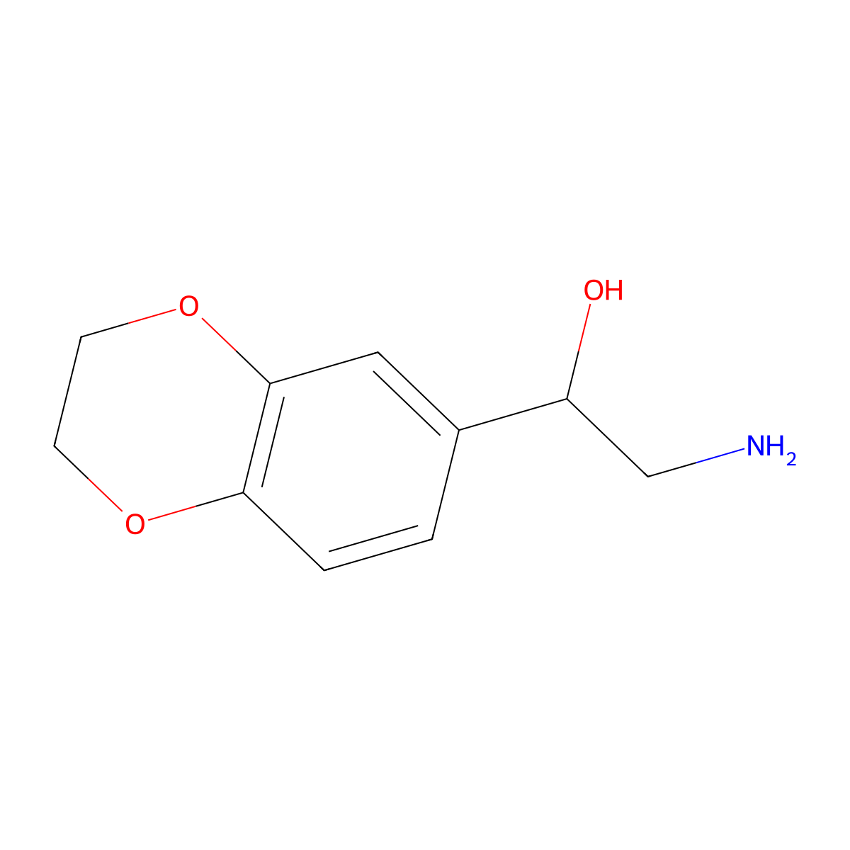 (1R)-2-amino-1-(2,3-dihydro-1,4-benzodioxin-6-yl)ethan-1-ol molecular structure, CAS 1567996-44-4