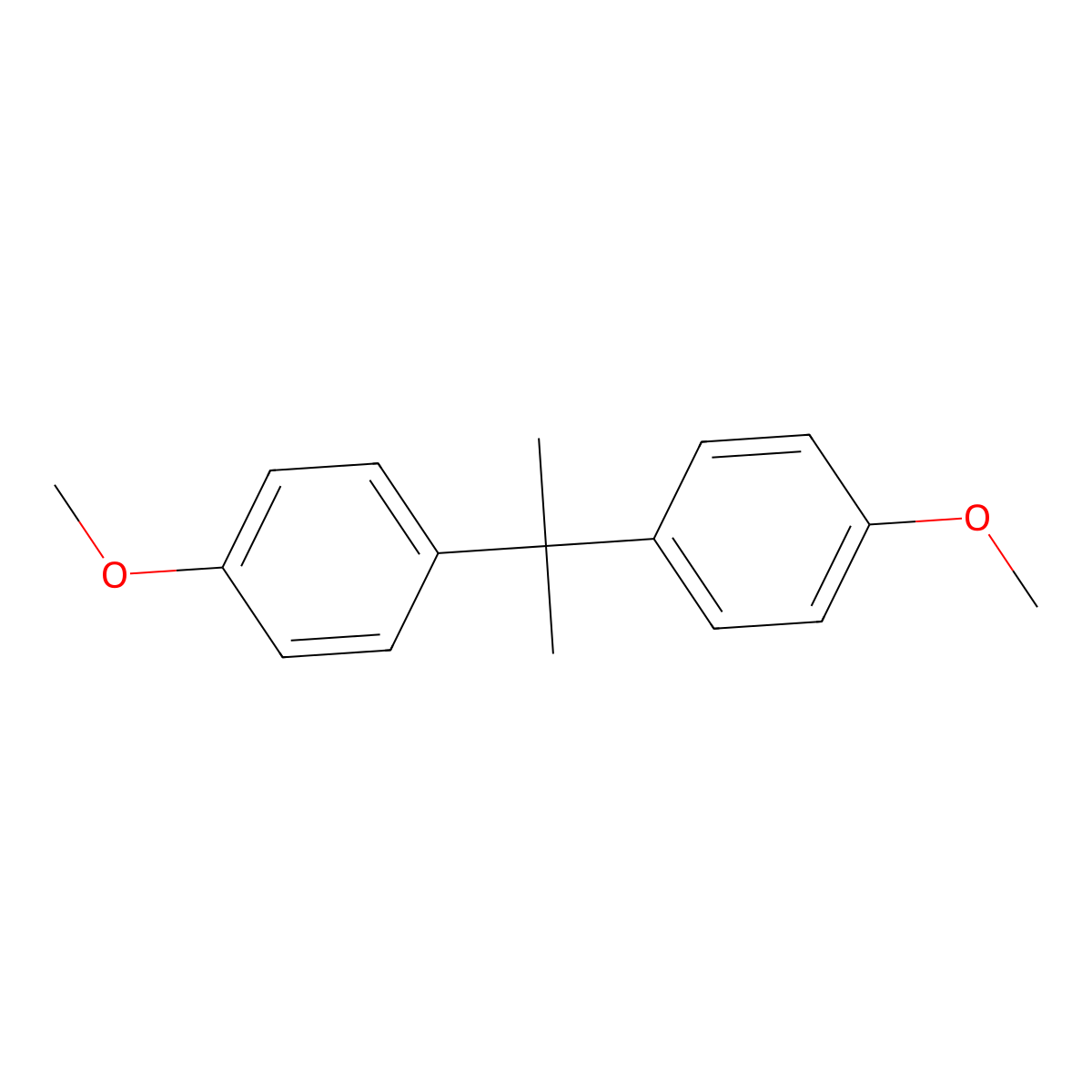 2,2-Bis(4-methoxyphenyl)propane molecular structure, CAS 1568-83-8