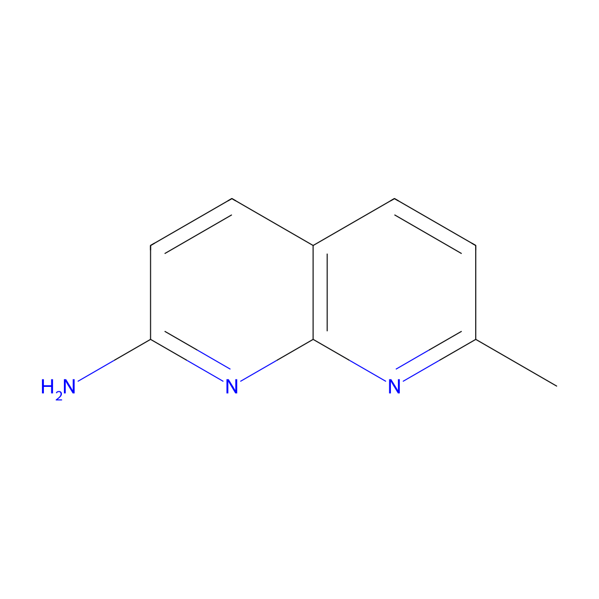 2-Amino-7-methyl-1,8-naphthyridine molecular structure, CAS 1568-93-0