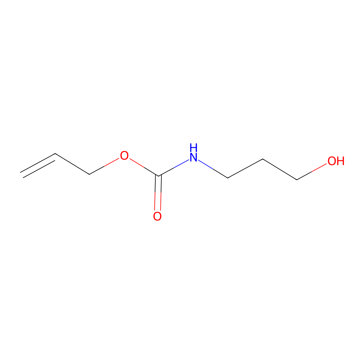 3-(Allyloxycarbonylamino)-1-propanol molecular structure, CAS 156801-29-5