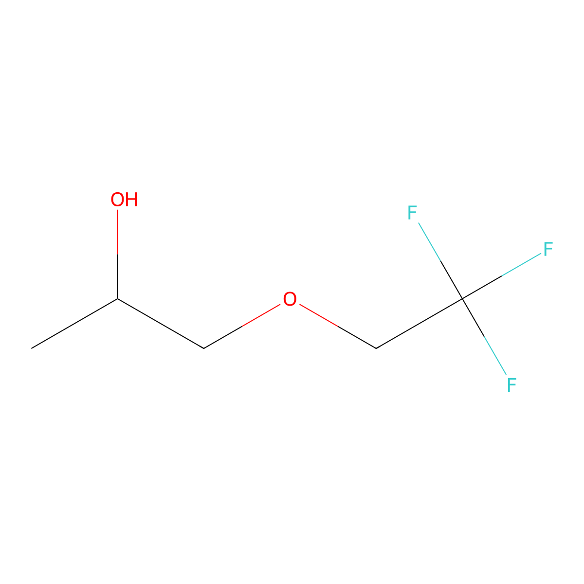 (2R)-1-(2,2,2-trifluoroethoxy)propan-2-ol molecular structure, CAS 1568041-96-2