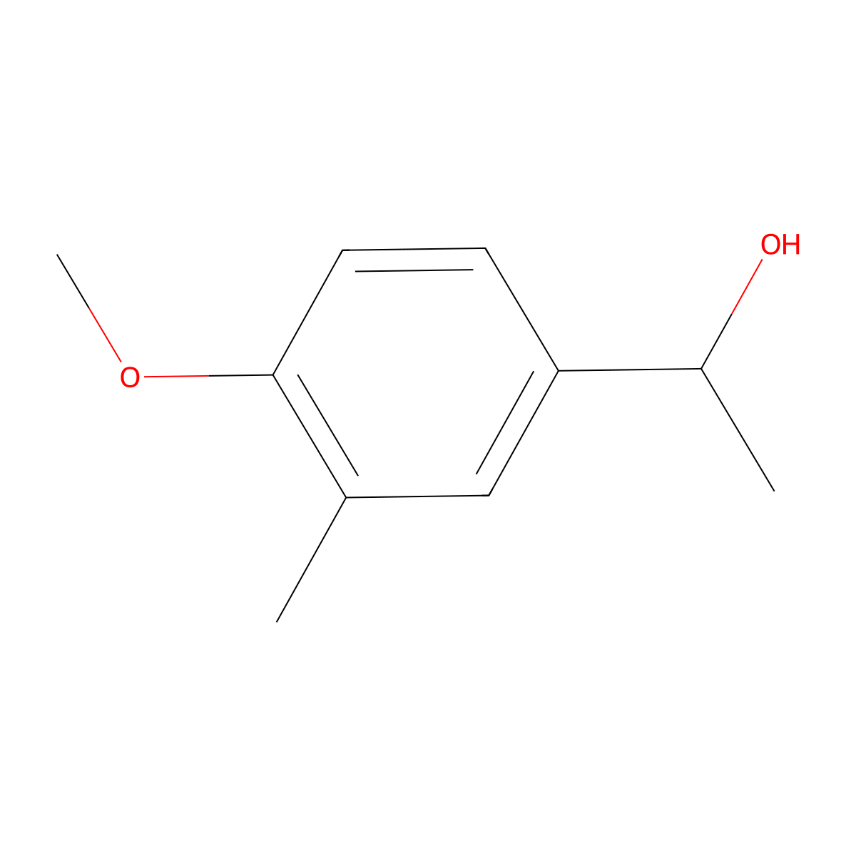 (1S)-1-(4-methoxy-3-methylphenyl)ethan-1-ol molecular structure, CAS 1568043-03-7