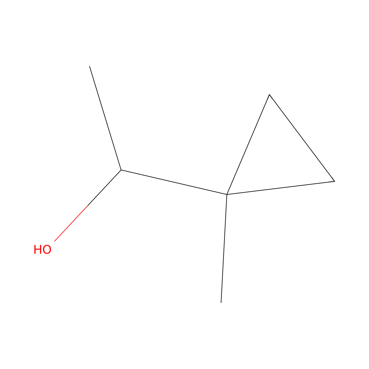 (1r)-1-(1-Methylcyclopropyl)ethan-1-ol molecular structure, CAS 1568086-61-2