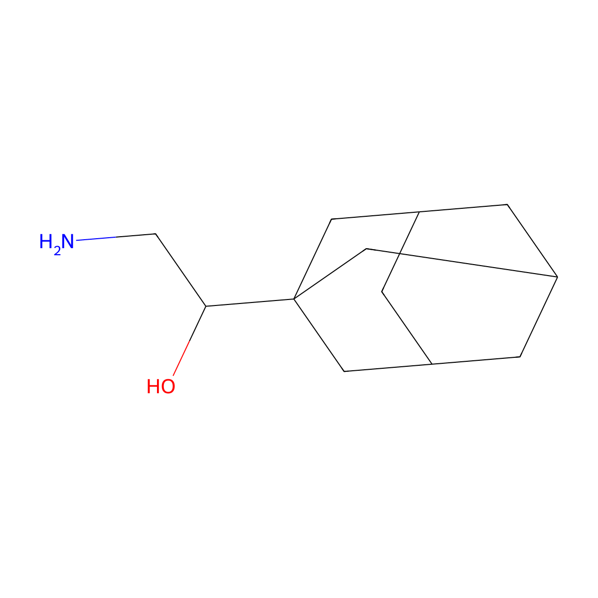 (1R)-1-(adamantan-1-yl)-2-aminoethan-1-ol molecular structure, CAS 1568090-75-4