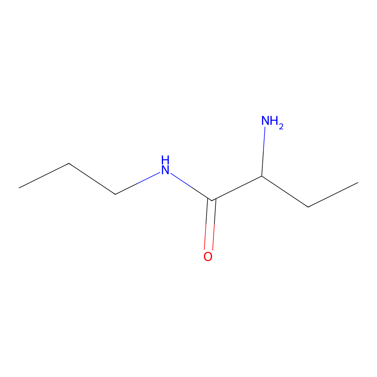 (2S)-2-amino-N-propylbutanamide molecular structure, CAS 1568091-86-0