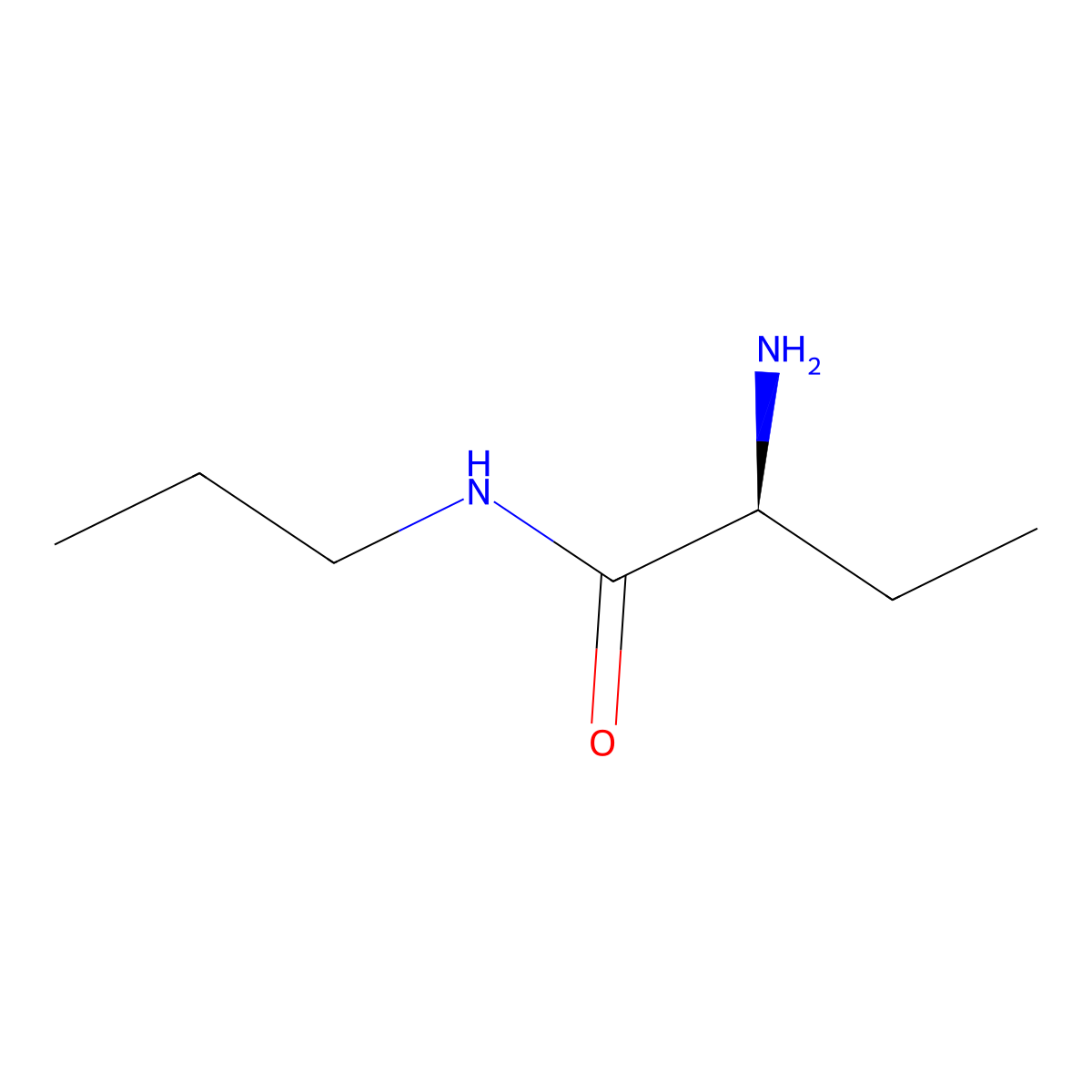 (2S)-2-amino-N-propylbutanamide molecular structure, CAS 1568091-86-0