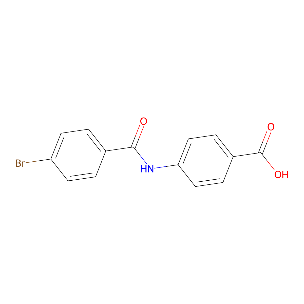 4-(4-Bromobenzamido)benzoic acid molecular structure, CAS 156811-46-0