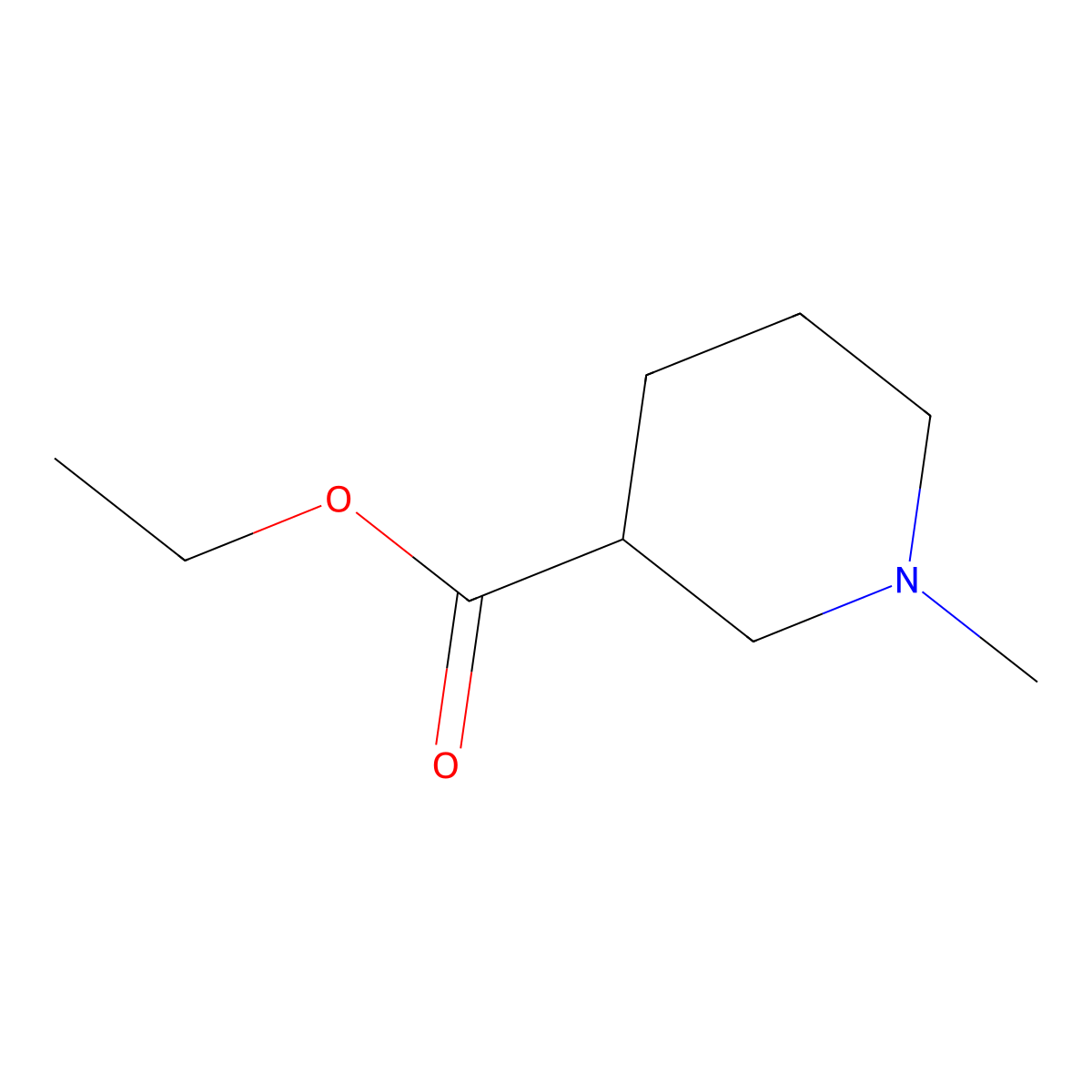 ethyl (3S)-1-methylpiperidine-3-carboxylate molecular structure, CAS 1568154-06-2